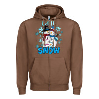 Chestnut let it snow Zipper Hoodie - RanaPortraitStore