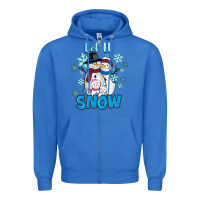 True Royal let it snow Zipper Hoodie - RanaPortraitStore