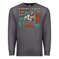 Charcoal Heather coffee Premium Sweatshirt - AdoDesignShop