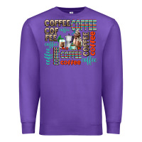 Purple coffee Premium Sweatshirt - AdoDesignShop
