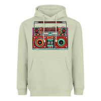 Matcha Boombox Heavyweight Hoodie - FaDigitalArtStudio