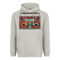 Moon Dust Boombox Heavyweight Hoodie - FaDigitalArtStudio