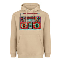 Mushroom Boombox Heavyweight Hoodie - FaDigitalArtStudio