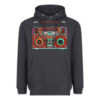 Smoke Boombox Heavyweight Hoodie - FaDigitalArtStudio