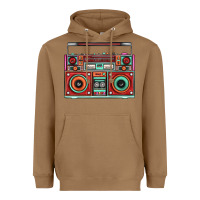 Toasted Coconut Boombox Heavyweight Hoodie - FaDigitalArtStudio