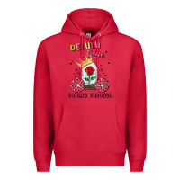 Cardinal delulu queen coming through Premium Hoodie - MaliasSmallBusiness
