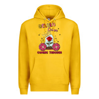 Lemon delulu queen coming through Premium Hoodie - MaliasSmallBusiness