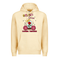 Pina Colada delulu queen coming through Premium Hoodie - MaliasSmallBusiness