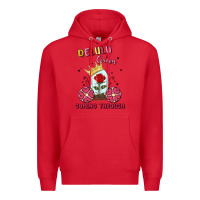 Red delulu queen coming through Premium Hoodie - MaliasSmallBusiness