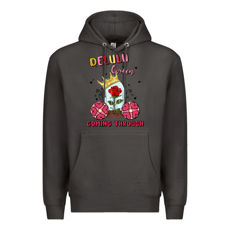 Delulu Queen Coming Through Premium Hoodie by MaliasSmallBusiness | Teevron