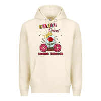 Tofu delulu queen coming through Premium Hoodie - MaliasSmallBusiness
