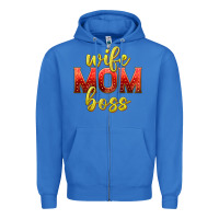 True Royal wife mom boss Zipper Hoodie - texasbilliewilder