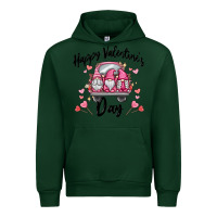 Forest Green happy valentine's day gnome truck Urban Hoodie - MaliasSmallBusiness