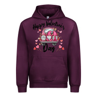 Mauve Wine happy valentine's day gnome truck Urban Hoodie - MaliasSmallBusiness