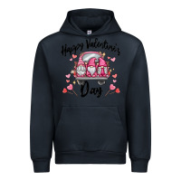 Navy happy valentine's day gnome truck Urban Hoodie - MaliasSmallBusiness