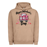 Pigment Burro happy valentine's day gnome truck Urban Hoodie - MaliasSmallBusiness