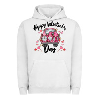 Pigment Lunar Rock happy valentine's day gnome truck Urban Hoodie - MaliasSmallBusiness