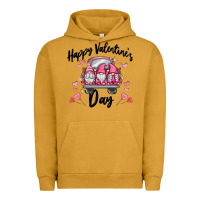 Pigment Peanut Butter happy valentine's day gnome truck Urban Hoodie - MaliasSmallBusiness