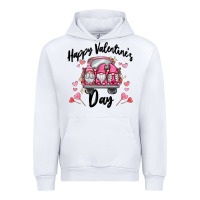White happy valentine's day gnome truck Urban Hoodie - MaliasSmallBusiness