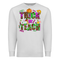Dove Grey trick or teach Premium Sweatshirt - AdoDesignShop