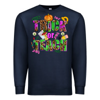 Navy trick or teach Premium Sweatshirt - AdoDesignShop