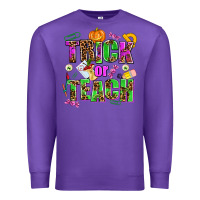 Purple trick or teach Premium Sweatshirt - AdoDesignShop