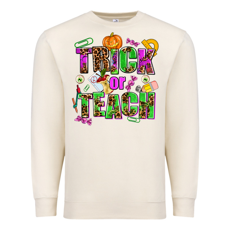 Trick Or Teach Premium Sweatshirt by AdoDesignShop | Teevron