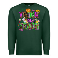 Sports Green trick or teach Premium Sweatshirt - AdoDesignShop