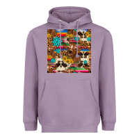 Lavender western sunflower bucket cow seamless pattern Heavyweight Hoodie - HRA Design Shop