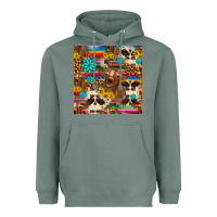 Sage western sunflower bucket cow seamless pattern Heavyweight Hoodie - HRA Design Shop