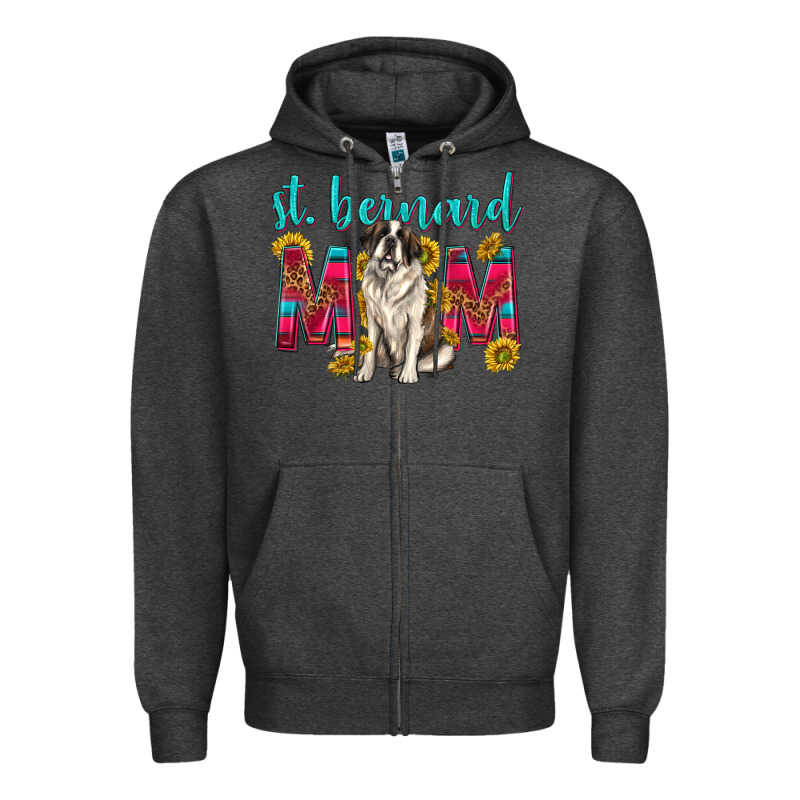 Western St Bernard Mom Zipper Hoodie by texasbilliewilder | Teevron