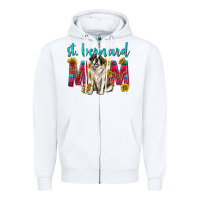 White western st bernard mom Zipper Hoodie - texasbilliewilder