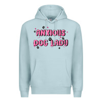 Blue Mist anxious dog lady Premium Hoodie - MaliasSmallBusiness