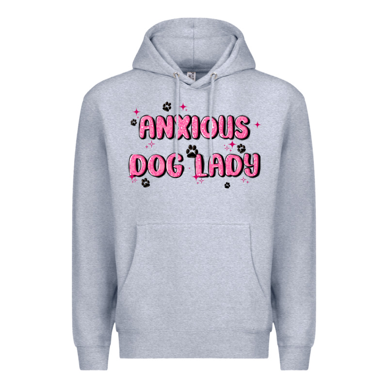 Anxious Dog Lady Premium Hoodie by MaliasSmallBusiness | Teevron