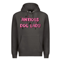 Smoke anxious dog lady Premium Hoodie - MaliasSmallBusiness