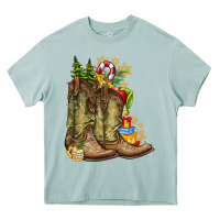 Arona Christmas Boots Heavy Core Tee - CowhideDigitalArt