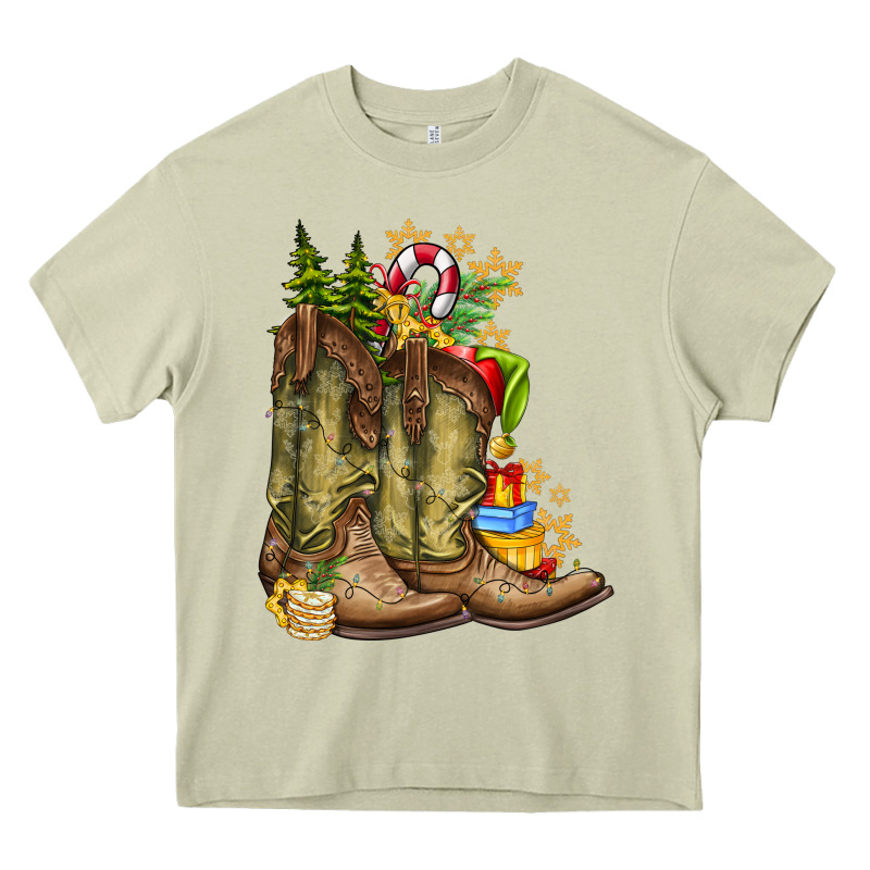 Christmas Boots Heavy Core Tee by CowhideDigitalArt | Teevron