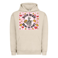 Pigment French Oak tacos never broke my heart Urban Hoodie - MaliasSmallBusiness