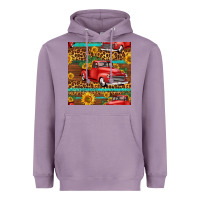 Lavender western farm truck seamless pattern Heavyweight Hoodie - HRA Design Shop