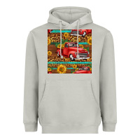 Moon Dust western farm truck seamless pattern Heavyweight Hoodie - HRA Design Shop