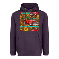 Plum western farm truck seamless pattern Heavyweight Hoodie - HRA Design Shop