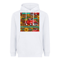 White western farm truck seamless pattern Heavyweight Hoodie - HRA Design Shop
