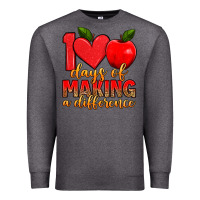 Charcoal Heather 100 days of making a difference Premium Sweatshirt - Artiststas