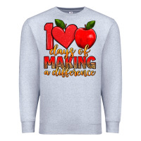 Heather Grey 100 days of making a difference Premium Sweatshirt - Artiststas