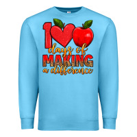 Ocean Blue 100 days of making a difference Premium Sweatshirt - Artiststas
