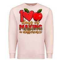 Pale Pink 100 days of making a difference Premium Sweatshirt - Artiststas