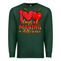 Sports Green 100 days of making a difference Premium Sweatshirt - Artiststas