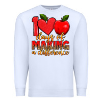 White 100 days of making a difference Premium Sweatshirt - Artiststas