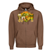 Chestnut frog coffee cups Zipper Hoodie - Zillion Design Studio