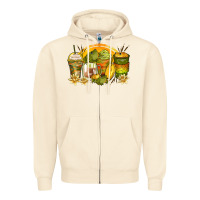Sandshell frog coffee cups Zipper Hoodie - Zillion Design Studio